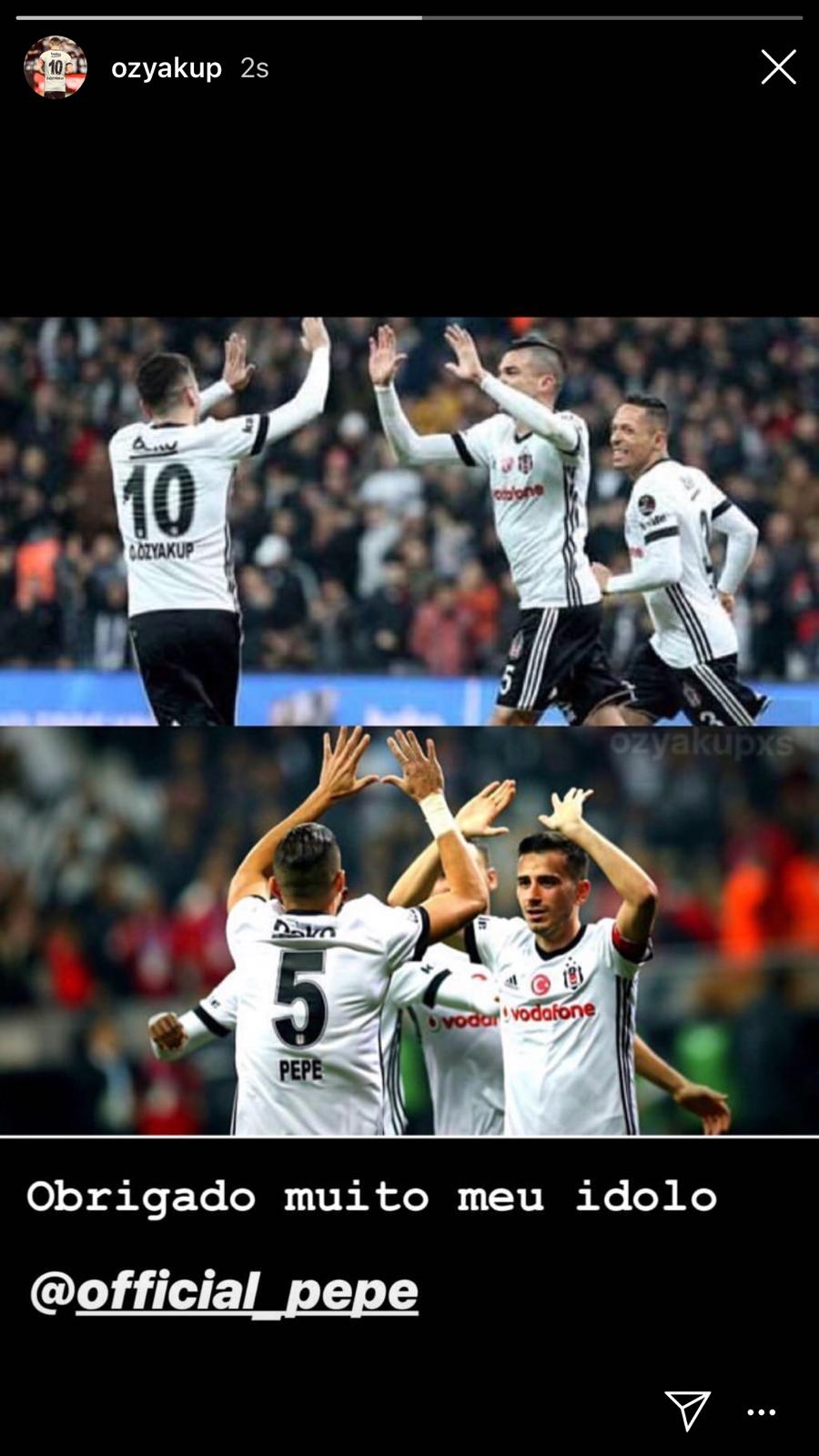 Beşiktaşlı futbolcuların Pepe'ye veda paylaşımları - Görsel 1