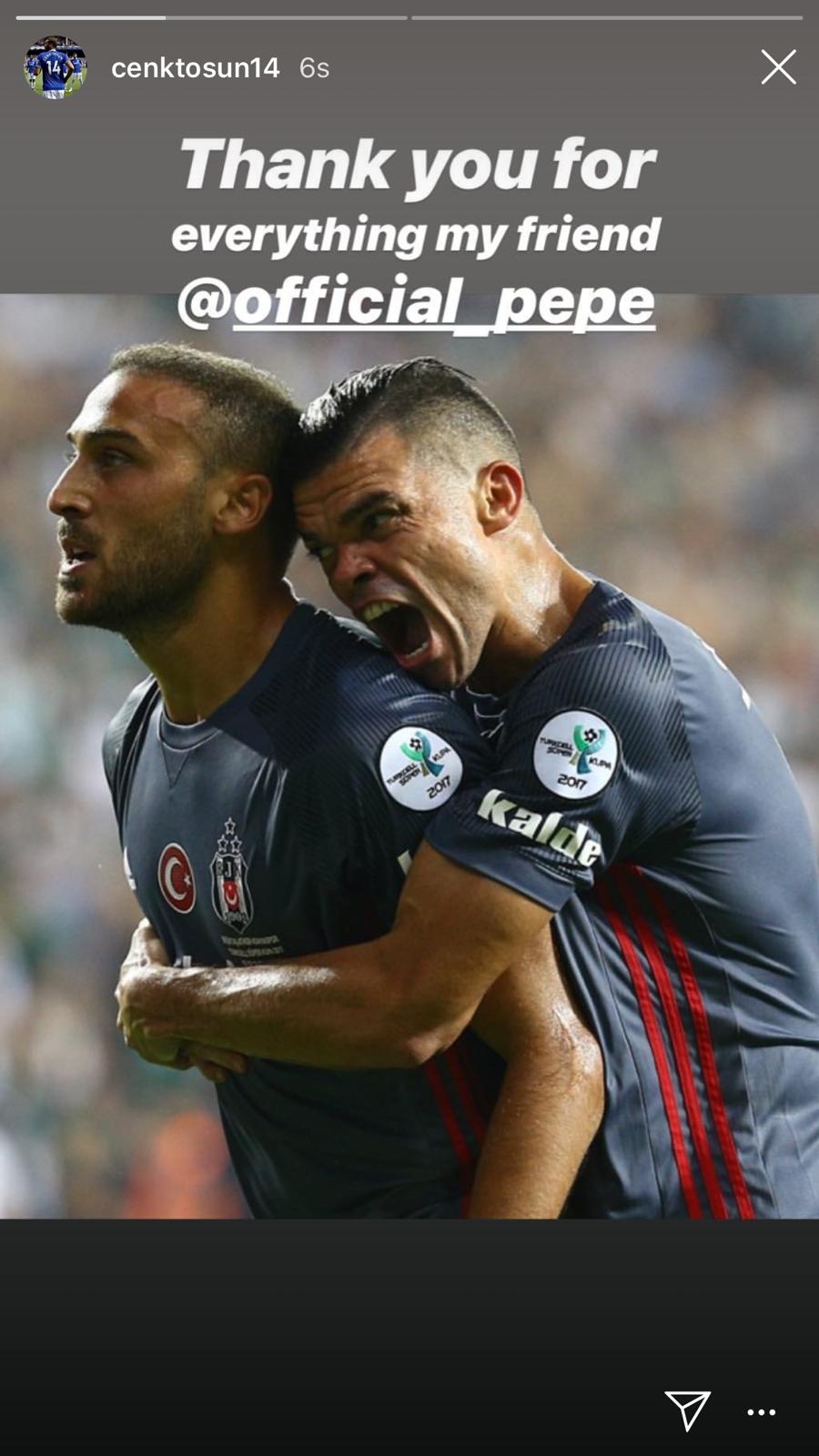 Beşiktaşlı futbolcuların Pepe'ye veda paylaşımları - Görsel 5