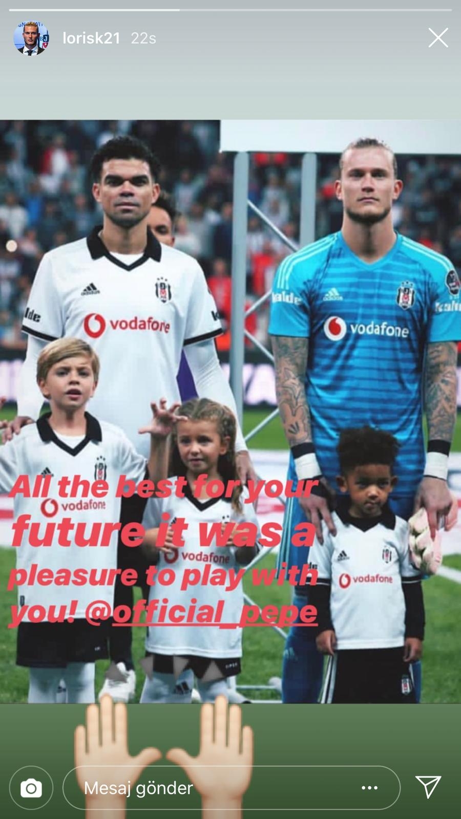 Beşiktaşlı futbolcuların Pepe'ye veda paylaşımları - Görsel 7