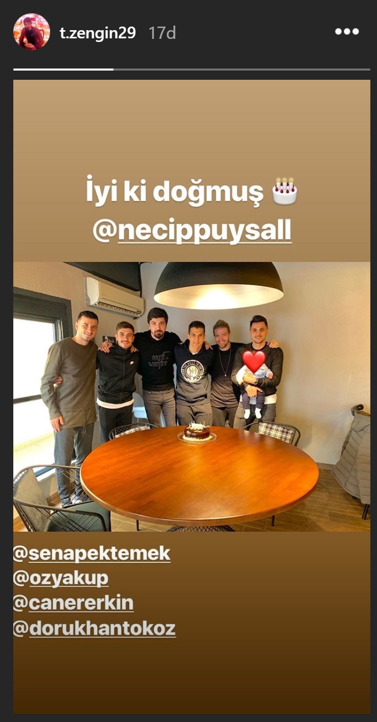 Necip Uysal'ın doğum gününü takım arkadaşları sosyal medyadan böyle kutladı - Görsel 2