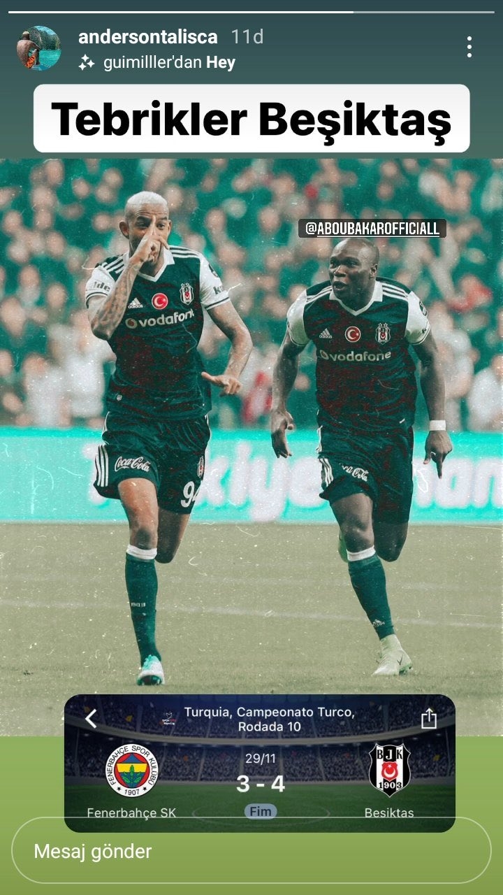 Eski Beşiktaşlı futbolcular Fenerbahçe galibiyetini kutladılar - Görsel 3