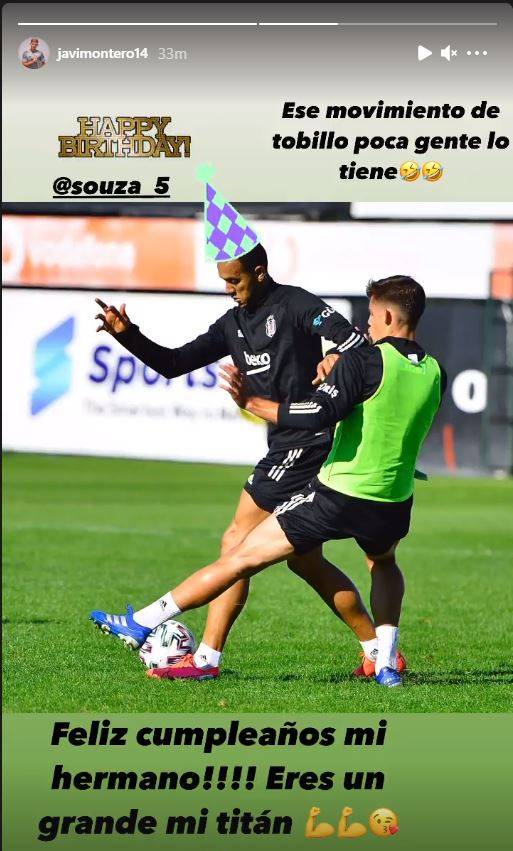 Beşiktaşlı futbolcular, Josef de Souza'nın doğum gününü sosyal medya hesaplarından kutladı - Görsel 2