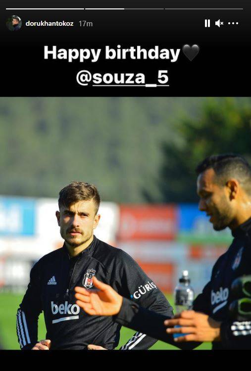 Beşiktaşlı futbolcular, Josef de Souza'nın doğum gününü sosyal medya hesaplarından kutladı - Görsel 4