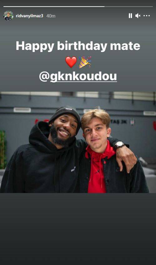 Beşiktaşlı futbolcular, Kevin N'Koudou'nun doğum gününü sosyal medya hesaplarından kutladı - Görsel 10