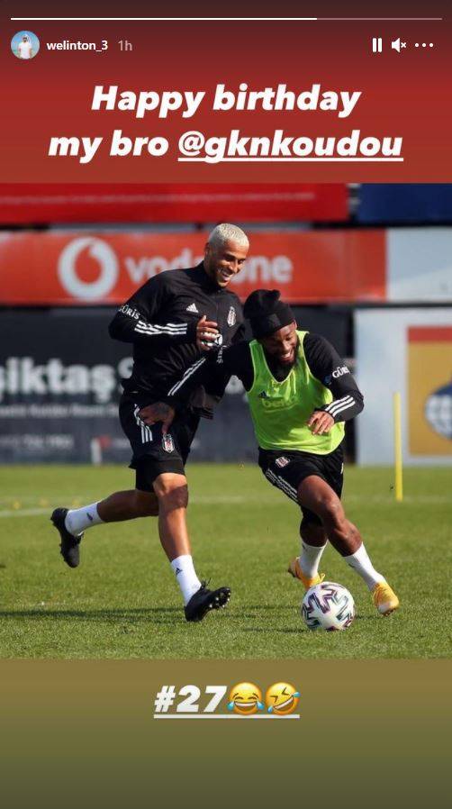 Beşiktaşlı futbolcular, Kevin N'Koudou'nun doğum gününü sosyal medya hesaplarından kutladı - Görsel 3