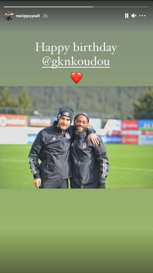 Beşiktaşlı futbolcular, Kevin N'Koudou'nun doğum gününü sosyal medya hesaplarından kutladı - Görsel 5