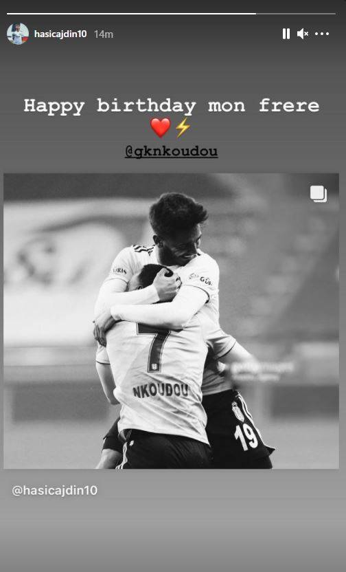 Beşiktaşlı futbolcular, Kevin N'Koudou'nun doğum gününü sosyal medya hesaplarından kutladı - Görsel 8