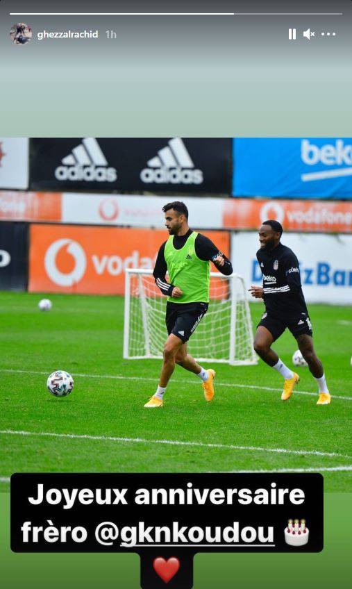 Beşiktaşlı futbolcular, Kevin N'Koudou'nun doğum gününü sosyal medya hesaplarından kutladı - Görsel 9