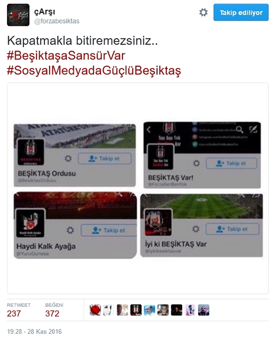 Çarşı'dan Beşiktaş sansürüne tepki - Görsel 4