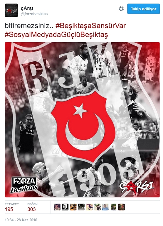 Çarşı'dan Beşiktaş sansürüne tepki - Görsel 5