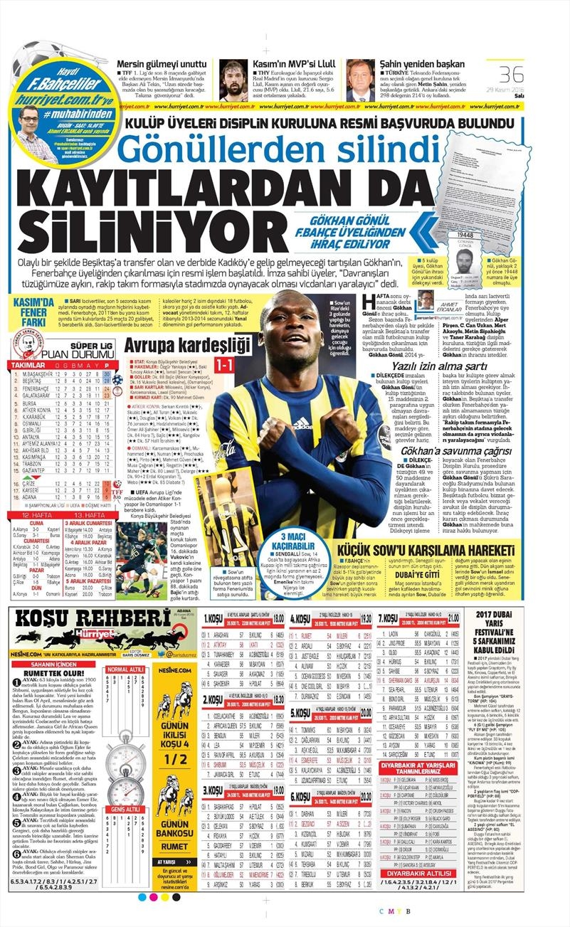 29 Kasım 2016 | Gazetelerin Beşiktaş manşetleri - Görsel 10
