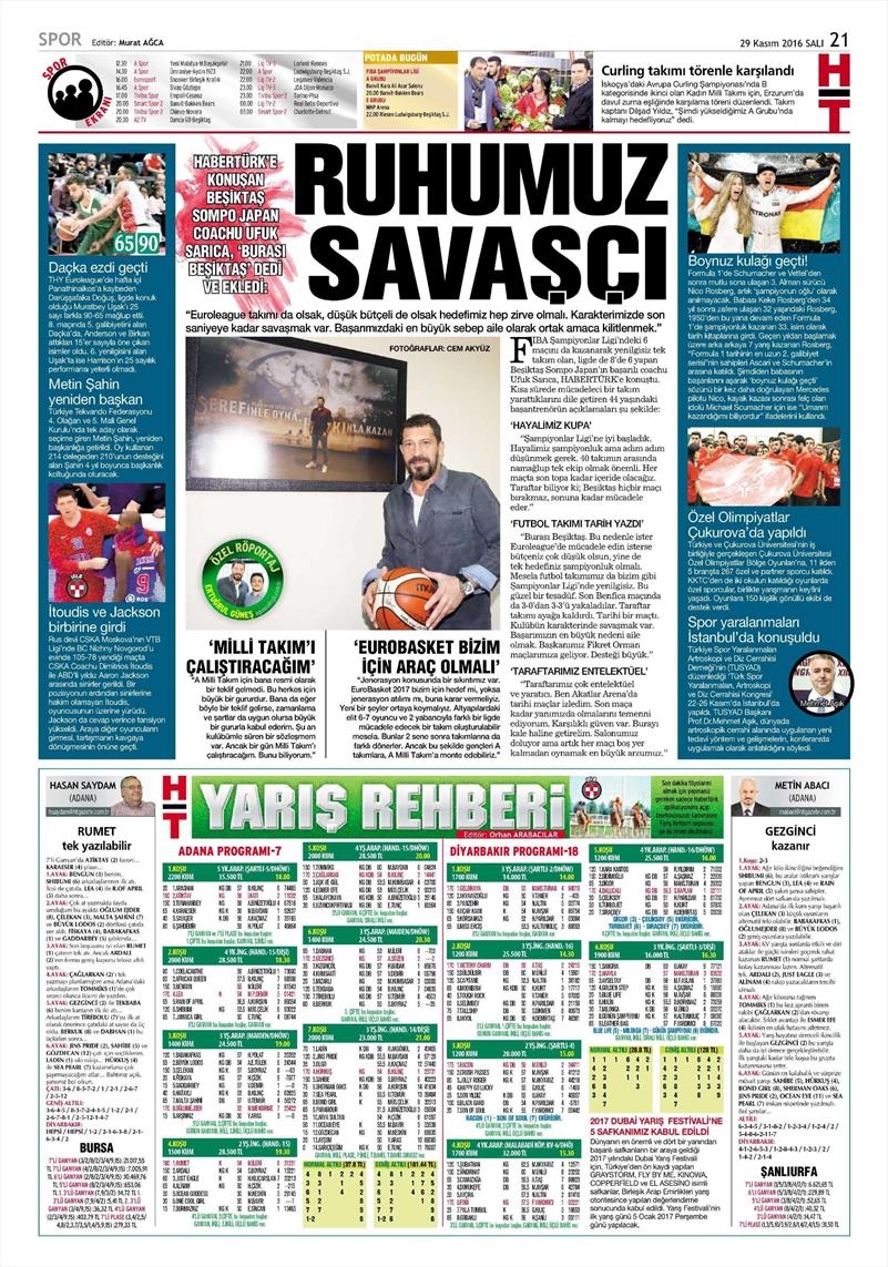 29 Kasım 2016 | Gazetelerin Beşiktaş manşetleri - Görsel 12