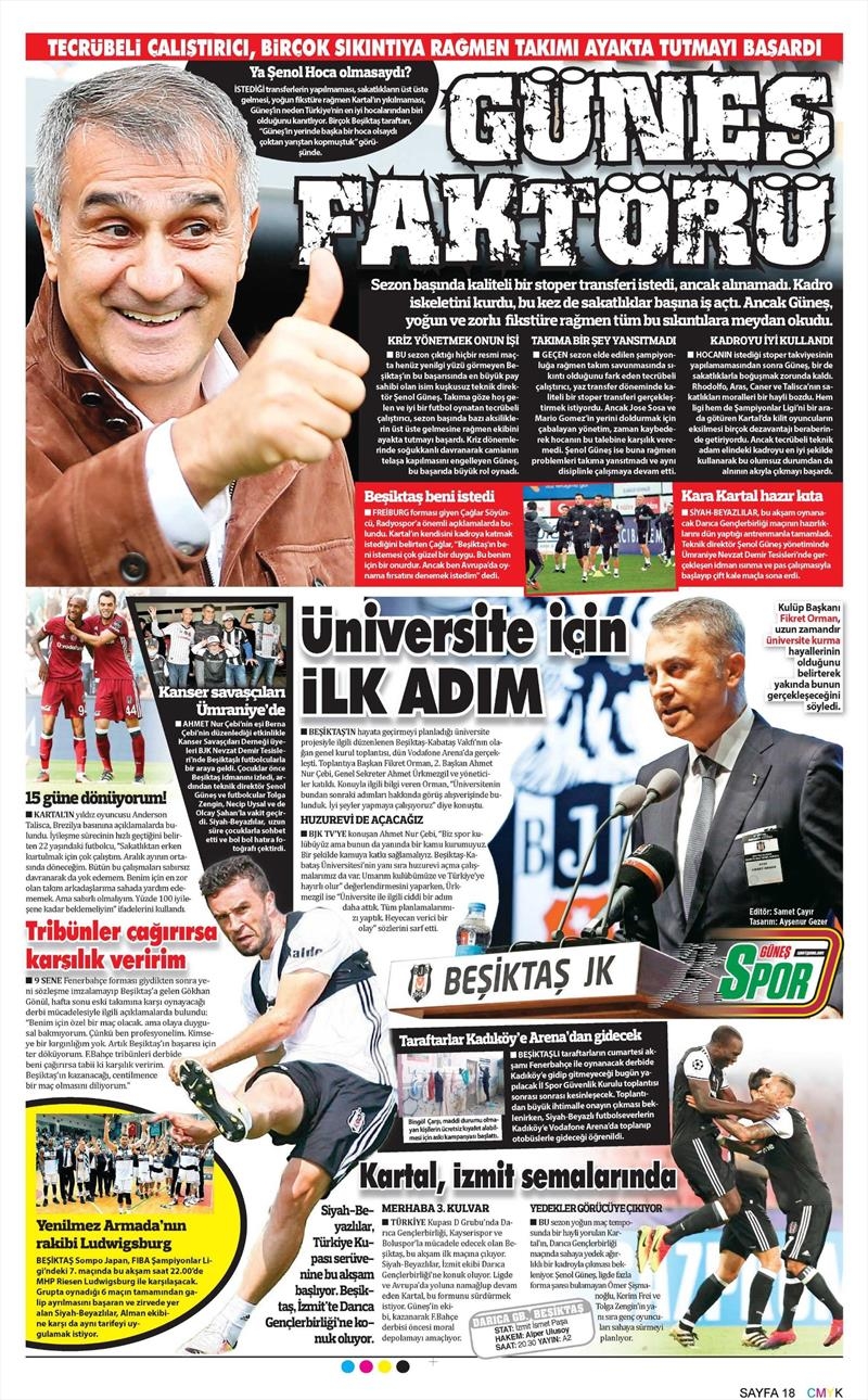 29 Kasım 2016 | Gazetelerin Beşiktaş manşetleri - Görsel 13