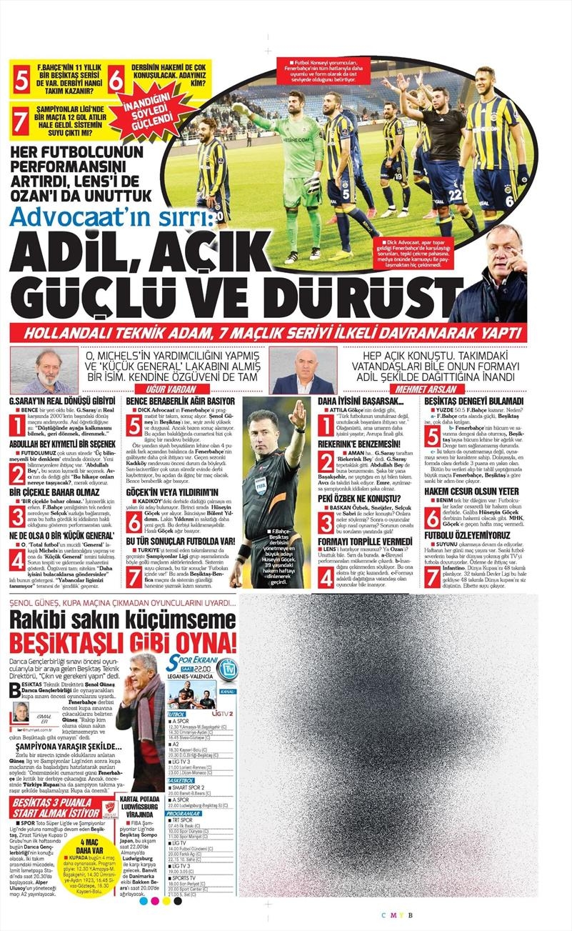 29 Kasım 2016 | Gazetelerin Beşiktaş manşetleri - Görsel 9