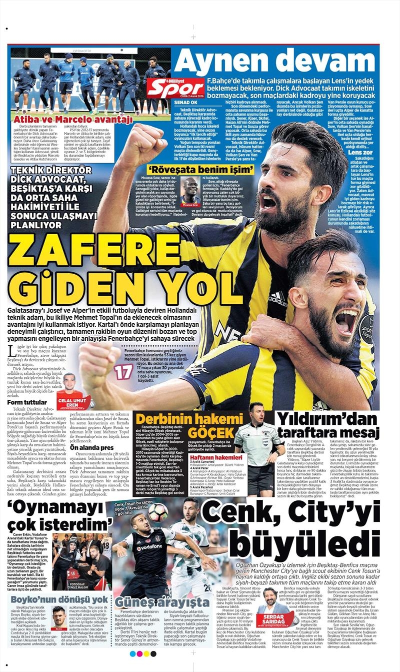 2 Aralık 2016 | Gazetelerin Beşiktaş manşetleri - Görsel 7
