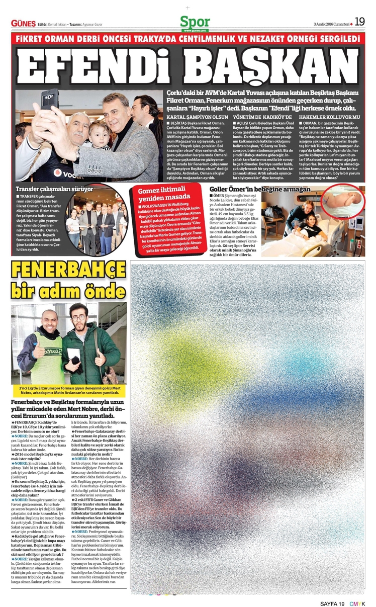 3 Aralık 2016 | Gazetelerin Beşiktaş manşetleri - Görsel 15