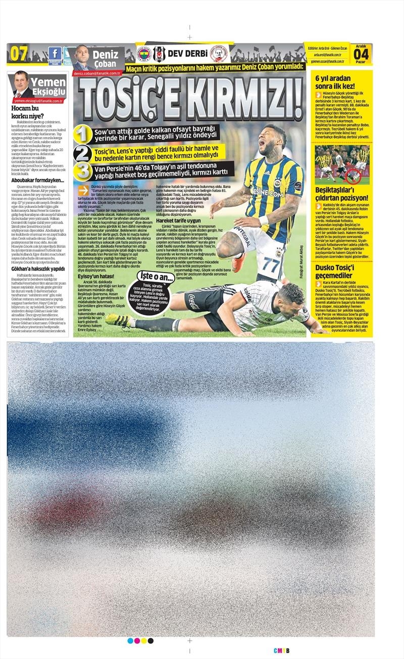 4 Aralık 2016 | İşte gazetelerin derbi manşetleri - Görsel 12