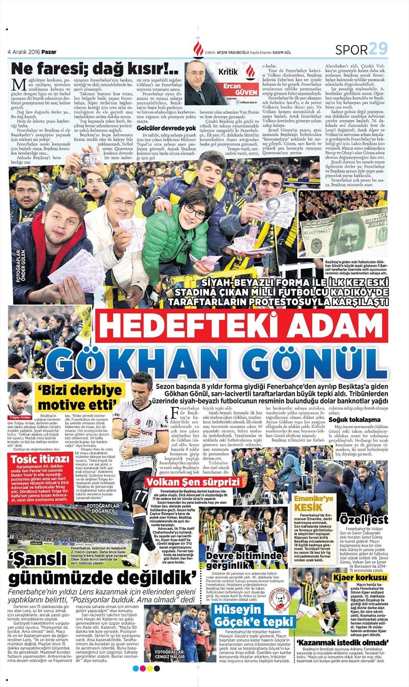 4 Aralık 2016 | İşte gazetelerin derbi manşetleri - Görsel 25