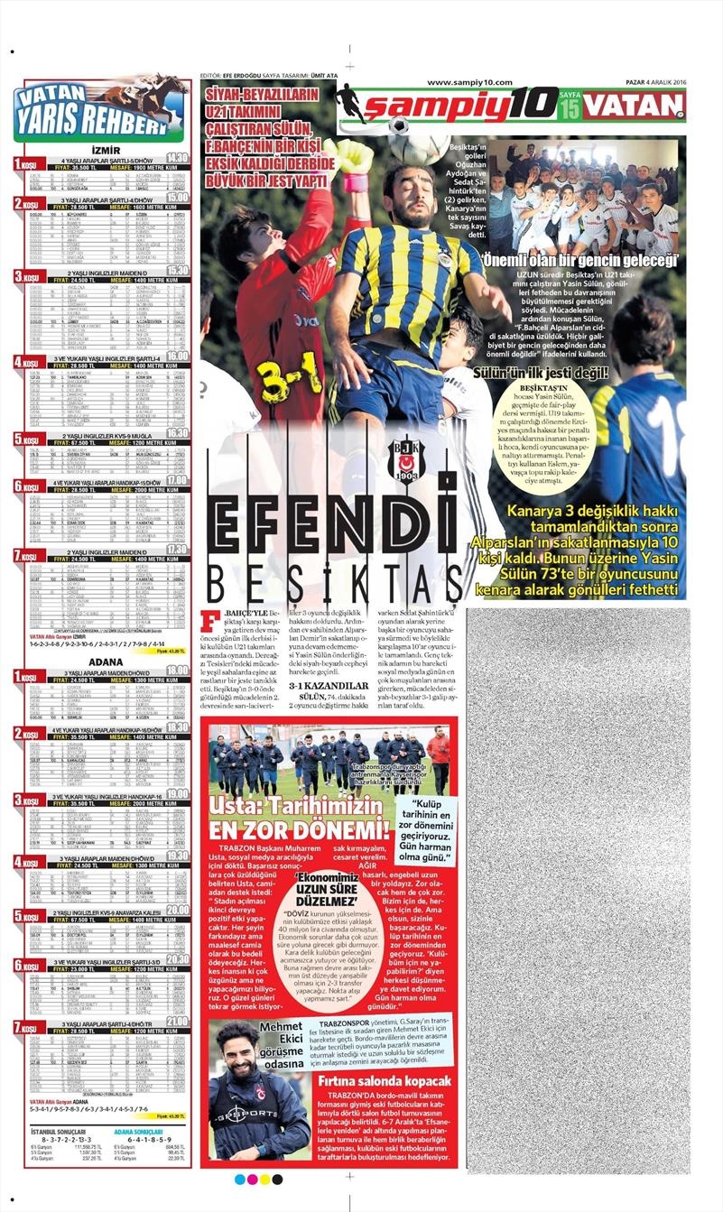 4 Aralık 2016 | İşte gazetelerin derbi manşetleri - Görsel 40