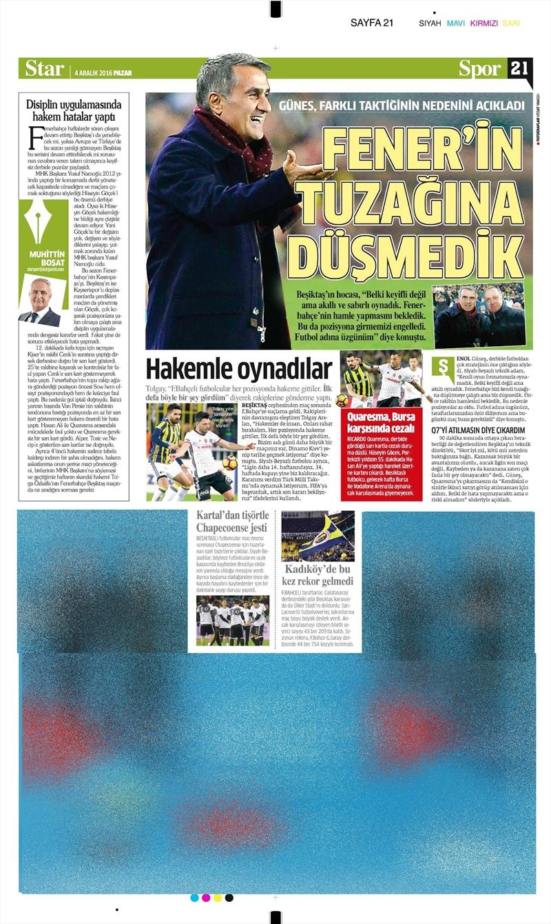 4 Aralık 2016 | İşte gazetelerin derbi manşetleri - Görsel 49