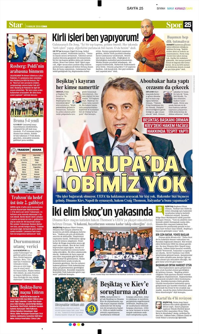 9 Aralık 2016 | İşte gazetelerin Beşiktaş manşetleri - Görsel 4