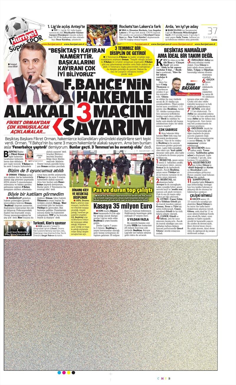 9 Aralık 2016 | İşte gazetelerin Beşiktaş manşetleri - Görsel 8