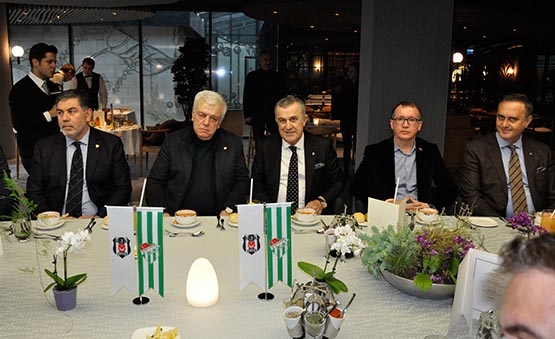 Beşiktaş'tan Bursaspor yönetimine dostluk yemeği - Görsel 3