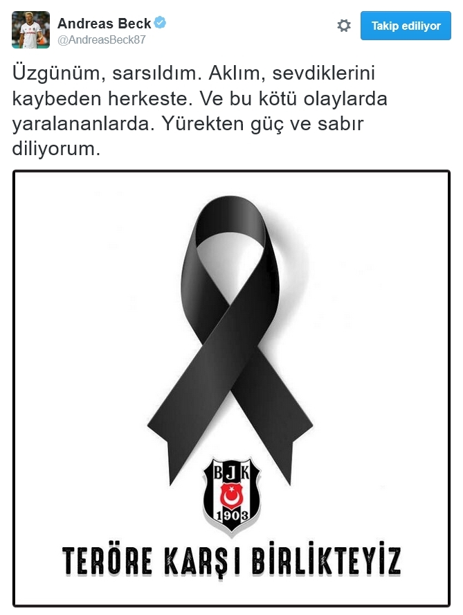 Saldırıya Beşiktaşlıların sosyal medyadan tepkileri - Görsel 11