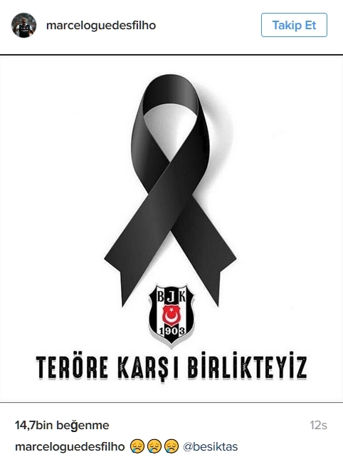 Saldırıya Beşiktaşlıların sosyal medyadan tepkileri - Görsel 16