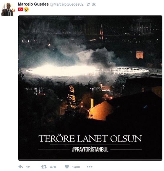 Saldırıya Beşiktaşlıların sosyal medyadan tepkileri - Görsel 2