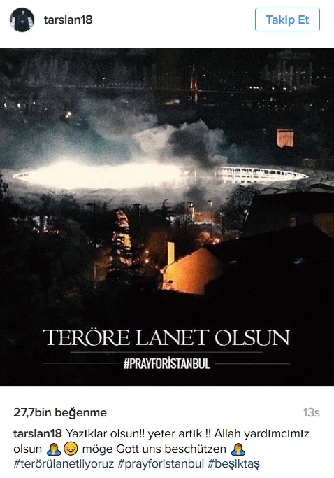 Saldırıya Beşiktaşlıların sosyal medyadan tepkileri - Görsel 23