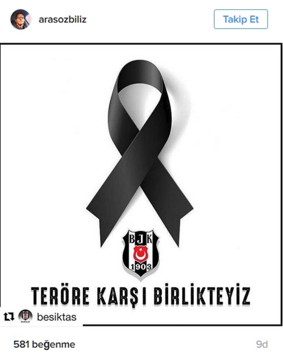 Saldırıya Beşiktaşlıların sosyal medyadan tepkileri - Görsel 6