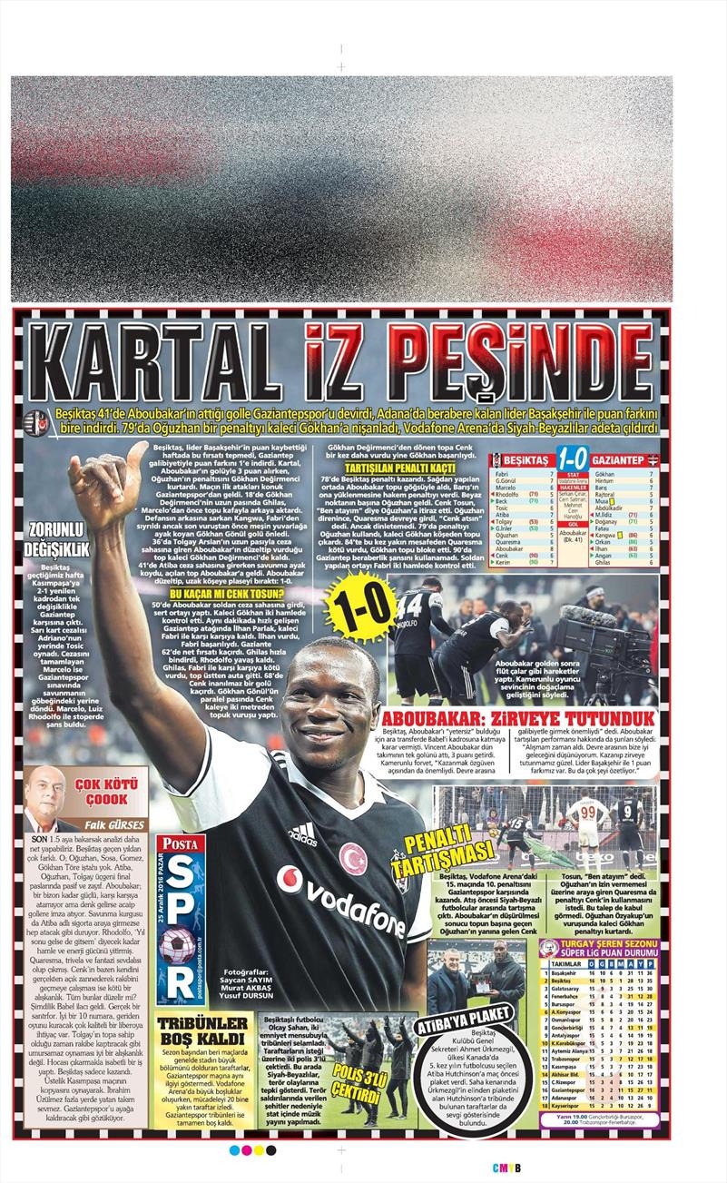 25 Aralık 2016 | İşte gazetelerin Beşiktaş manşetleri - Görsel 16