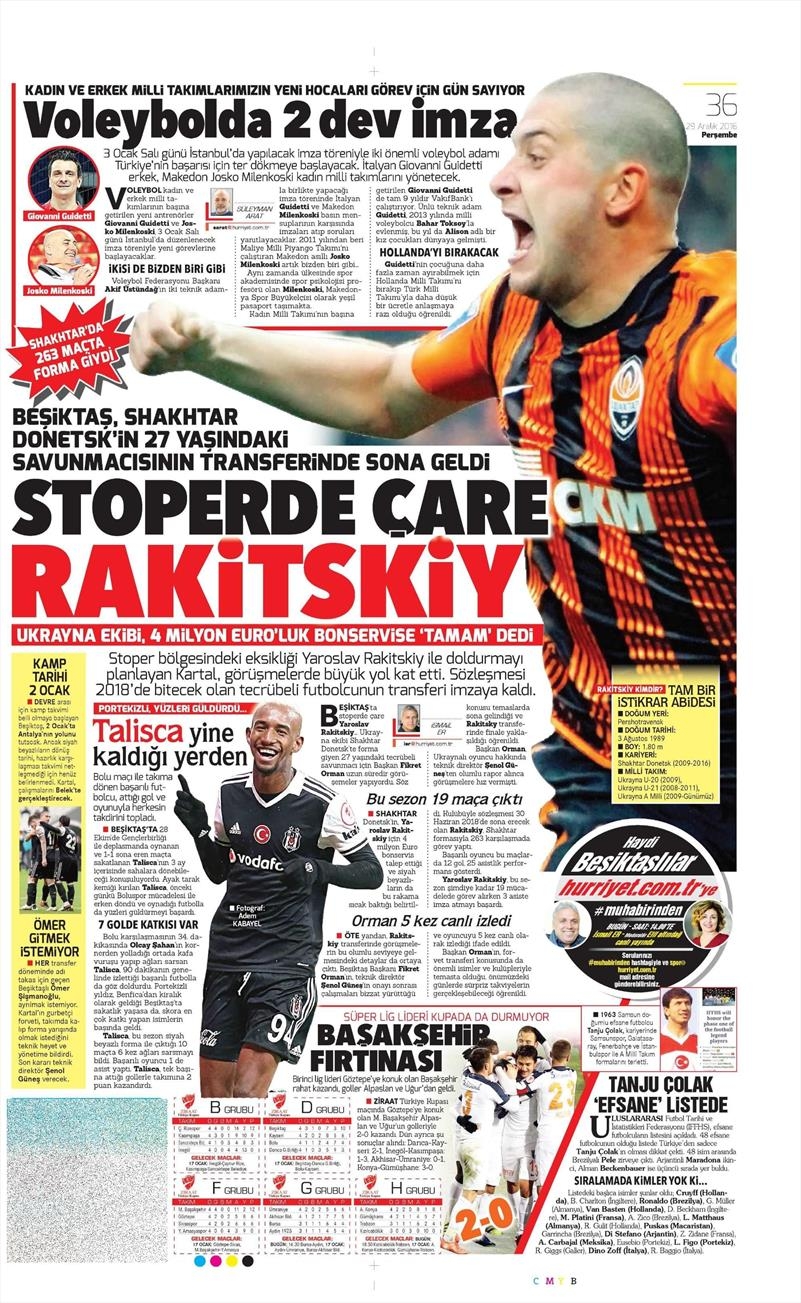 29 Aralık 2016 | İşte gazetelerin Beşiktaş manşetleri - Görsel 7