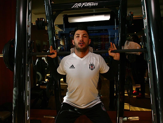 Beşiktaş'ta takım salonda çalıştı - Görsel 10