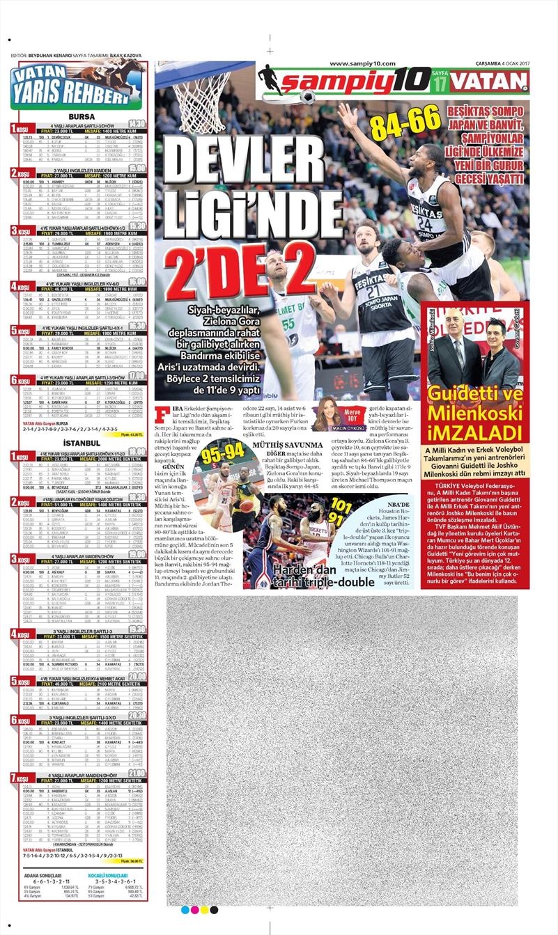 4 Ocak 2017 | İşte gazetelerin Beşiktaş manşetleri - Görsel 14