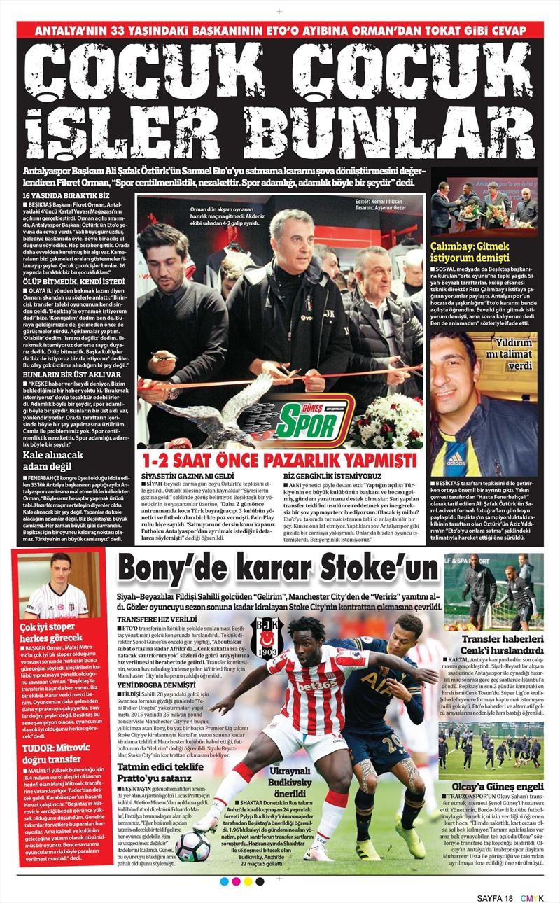 9 Ocak 2017 | İşte gazetelerin Beşiktaş manşetleri - Görsel 4