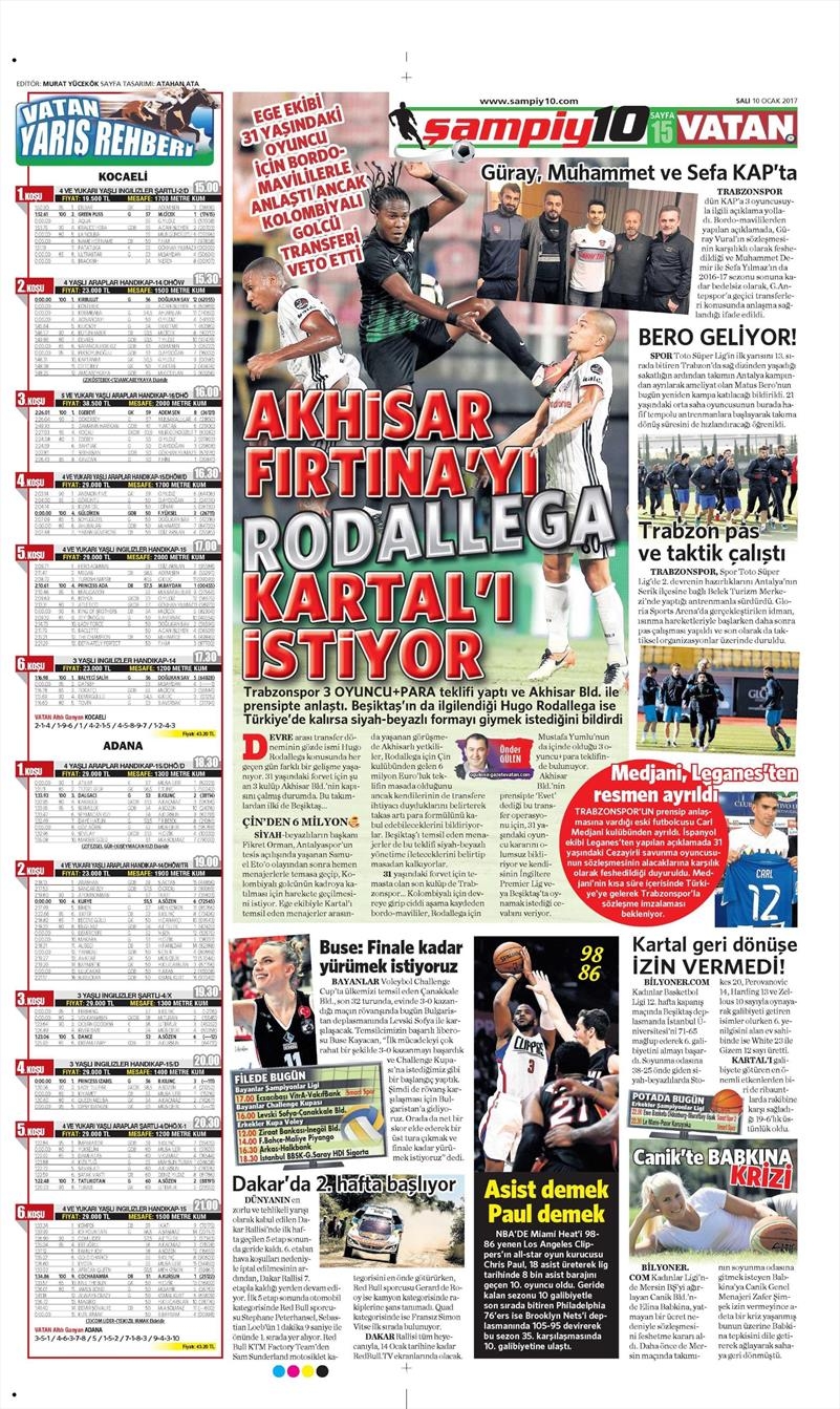 10 Ocak 2017 | İşte gazetelerin Beşiktaş manşetleri - Görsel 16