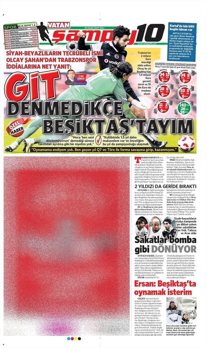 10 Ocak 2017 | İşte gazetelerin Beşiktaş manşetleri - Görsel 17