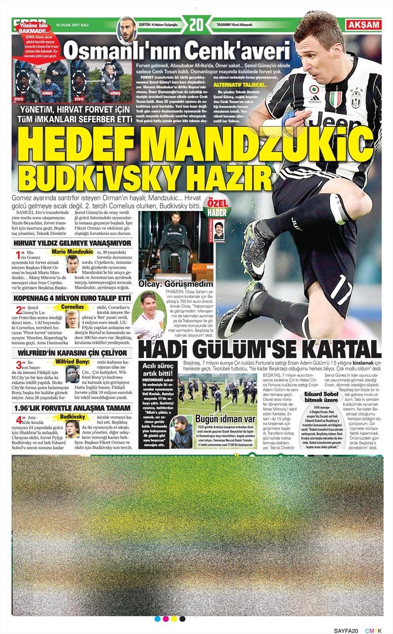 10 Ocak 2017 | İşte gazetelerin Beşiktaş manşetleri - Görsel 4