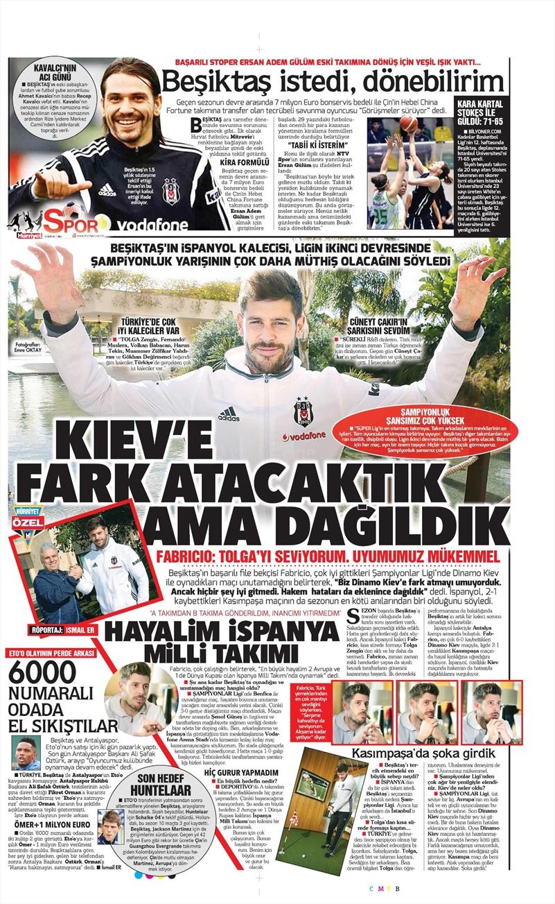 10 Ocak 2017 | İşte gazetelerin Beşiktaş manşetleri - Görsel 7