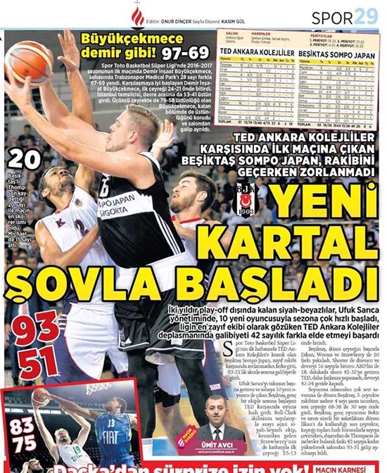 9 Ekim 2016 | Gazetelerin Beşiktaş sayfaları - Görsel 17