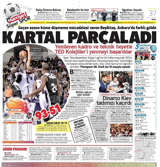 9 Ekim 2016 | Gazetelerin Beşiktaş sayfaları - Görsel 18