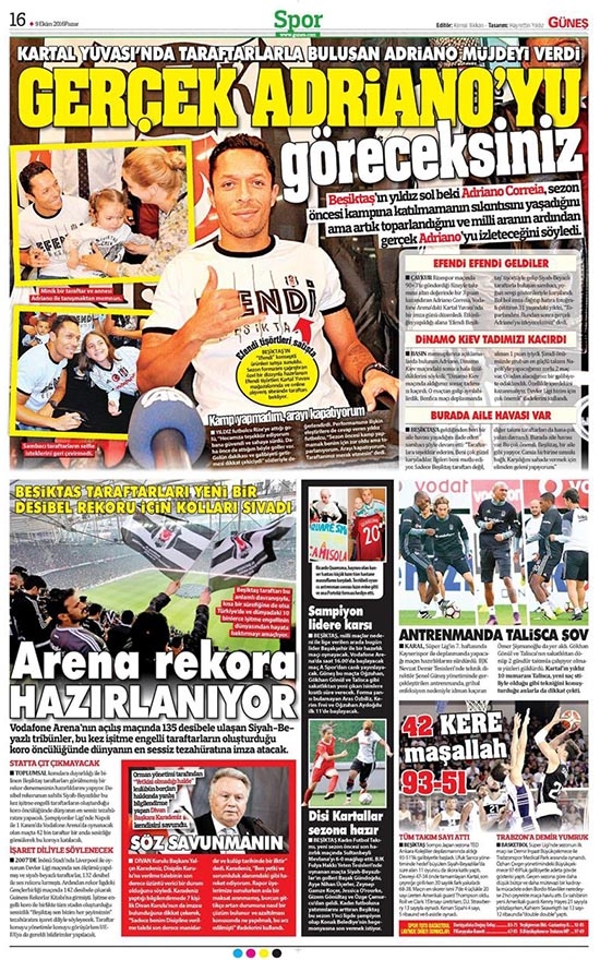 9 Ekim 2016 | Gazetelerin Beşiktaş sayfaları - Görsel 19