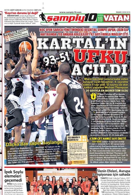 9 Ekim 2016 | Gazetelerin Beşiktaş sayfaları - Görsel 8