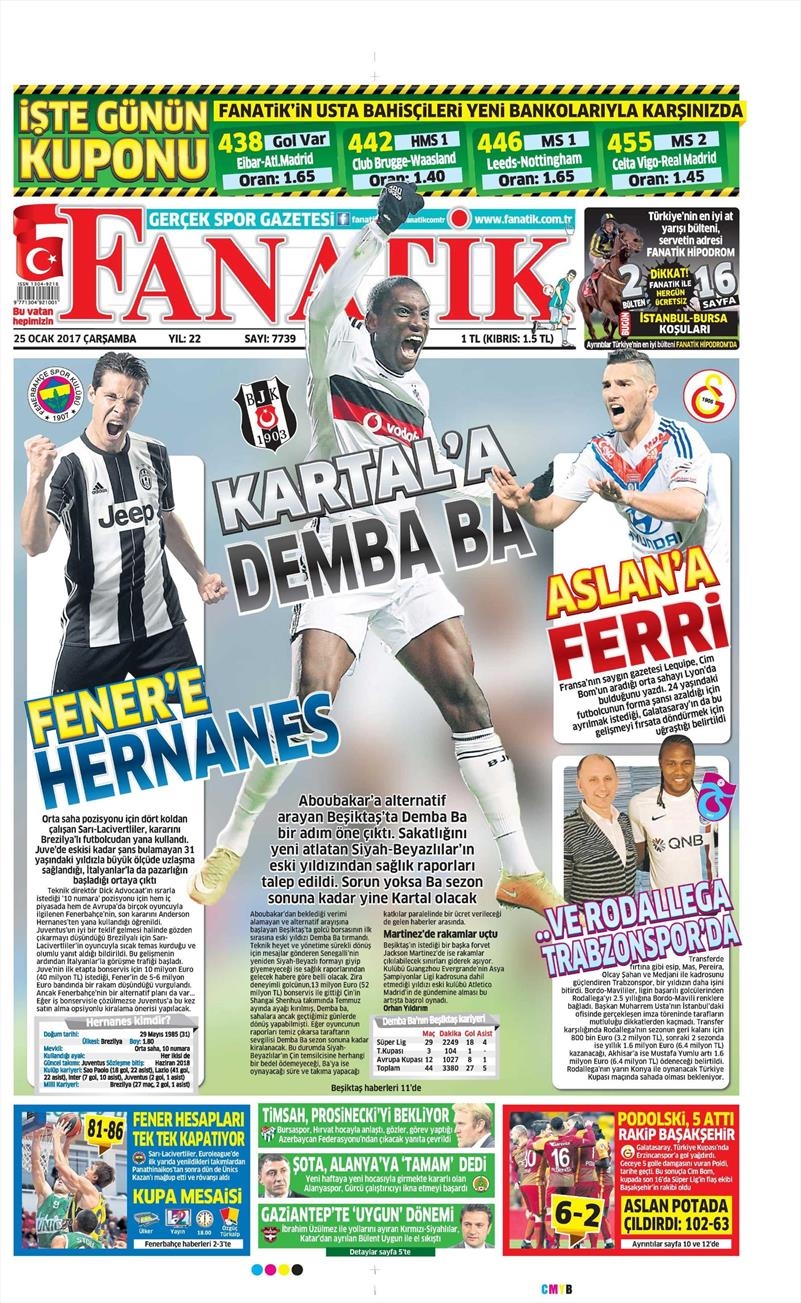 25 Ocak 2017 | İşte gazetelerin Beşiktaş manşetleri - Görsel 2