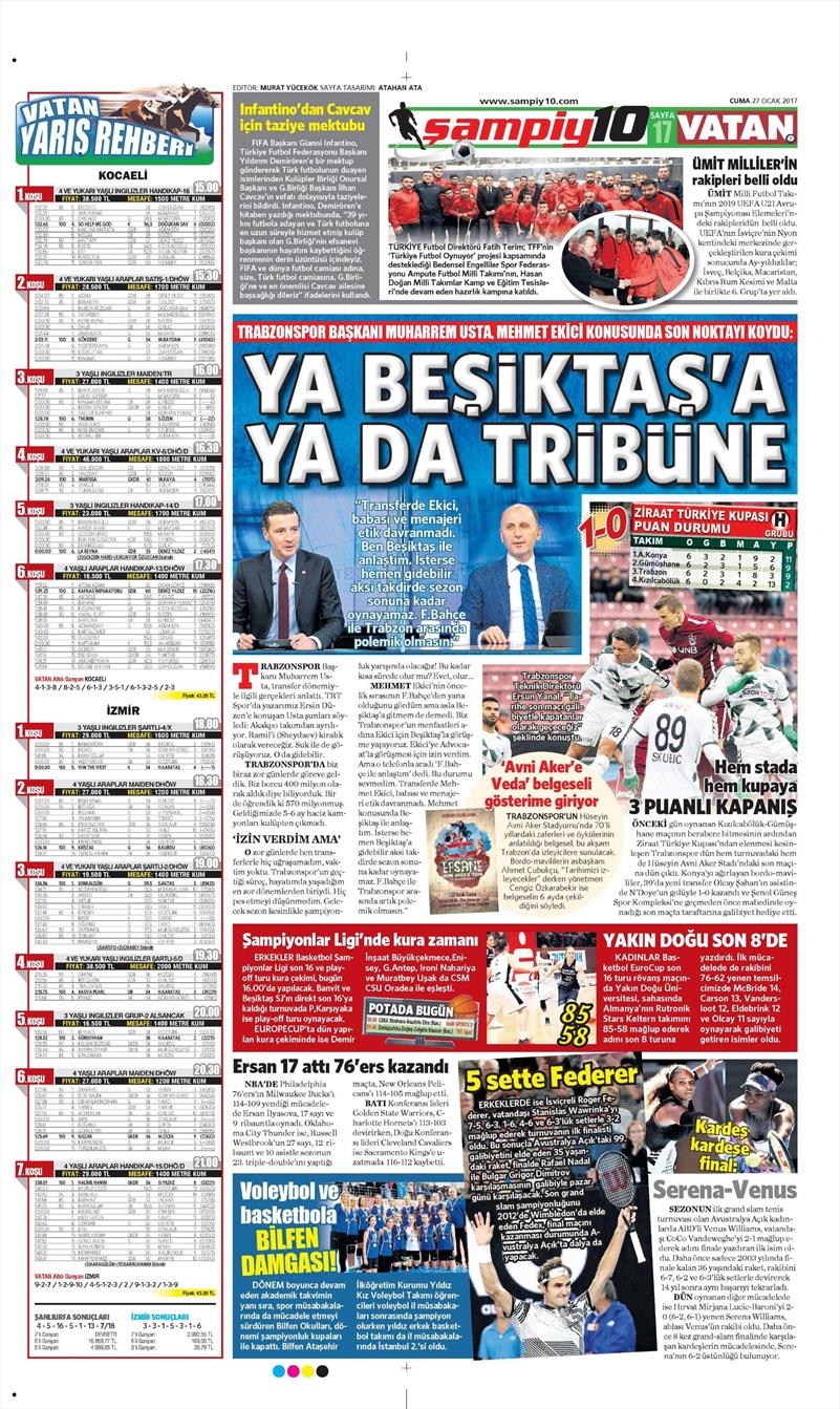 27 Ocak 2017 | İşte gazetelerin Beşiktaş manşetleri - Görsel 8