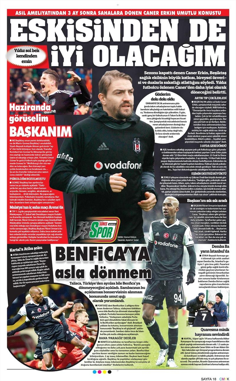 28 Ocak 2017 | İşte gazetelerin Beşiktaş manşetleri - Görsel 4
