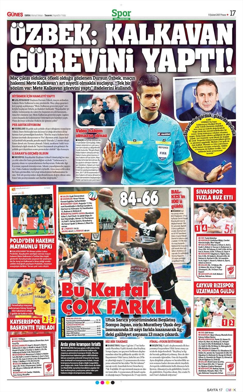 05 Şubat 2017 | İşte gazetelerin Beşiktaş manşetleri - Görsel 6