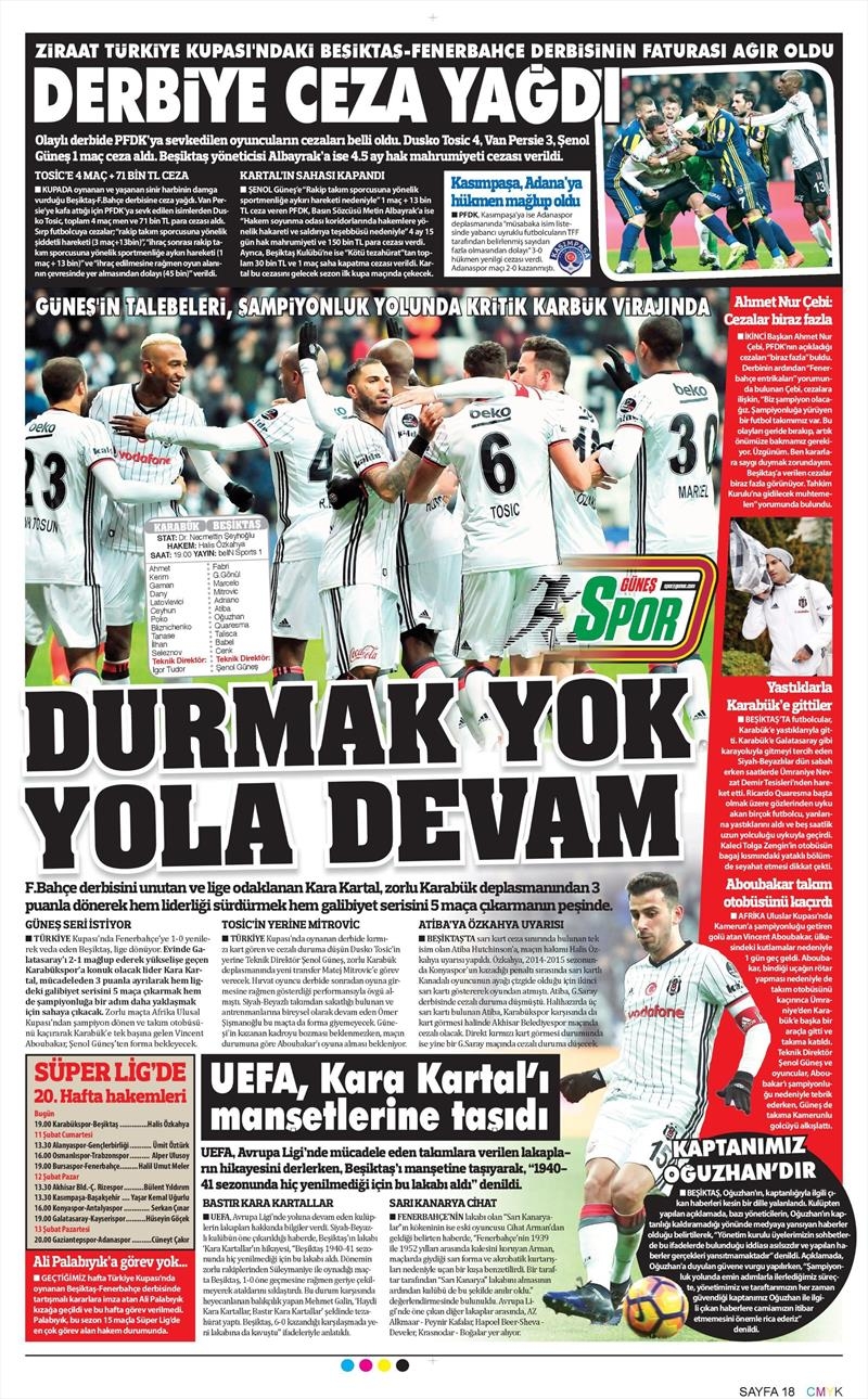 10 Şubat 2017 | İşte gazetelerin Beşiktaş manşetleri - Görsel 3